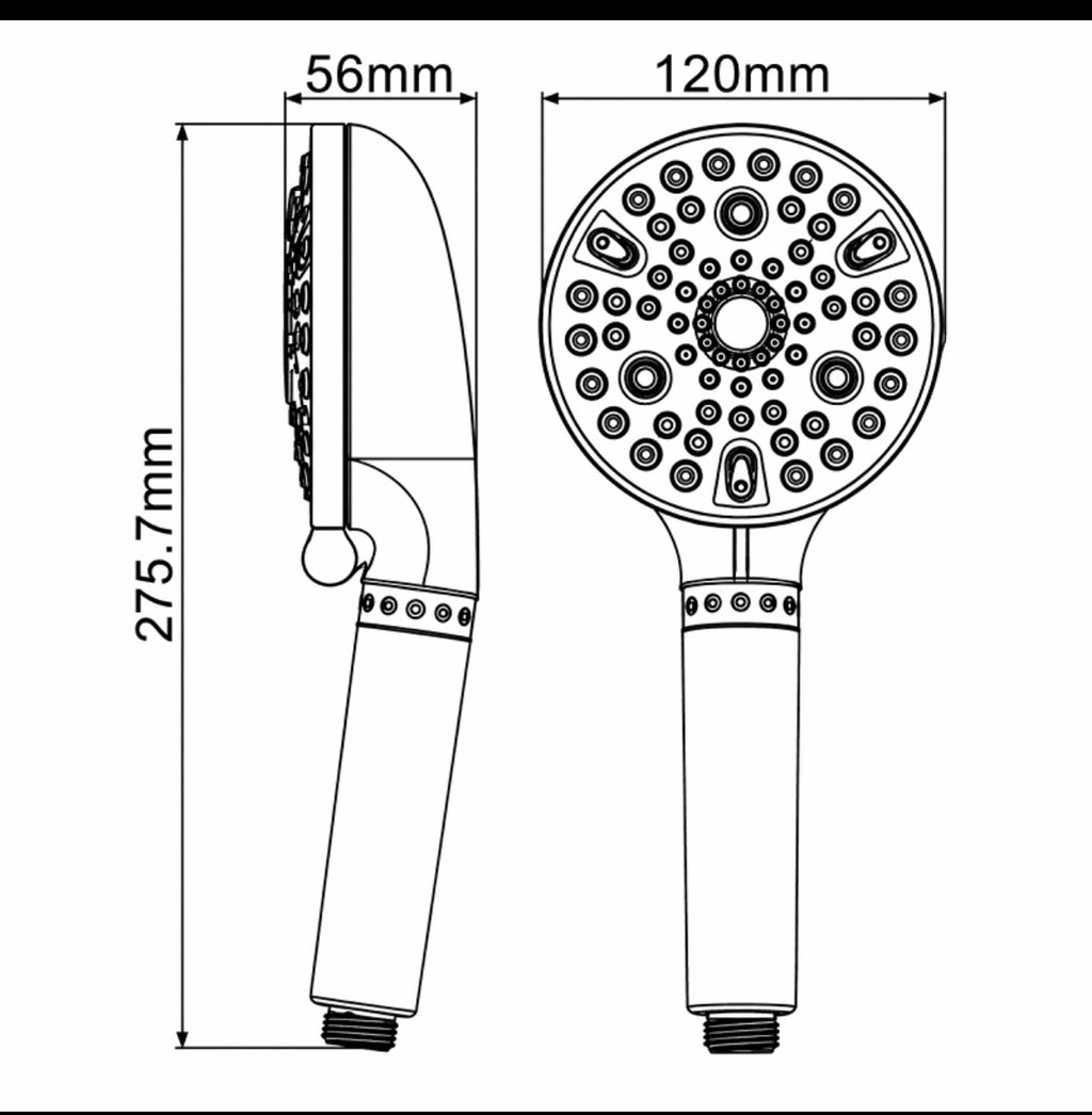 Velunor Filtered Showerhead — Vitamin C & Mineral Infusion